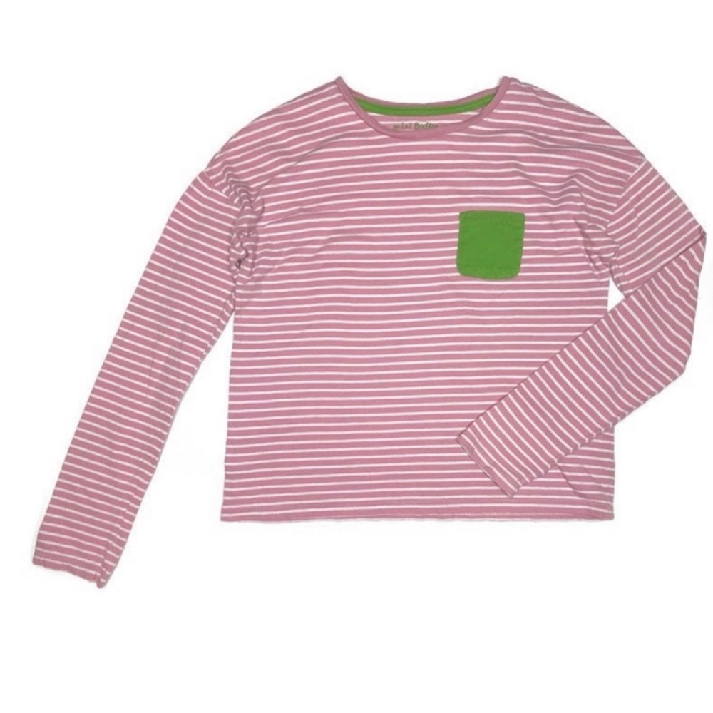 Mini Boden Striped Pocket Top